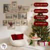 image97 Decor Vintage Christmas Prints Unframed  Rustic Christmas Wall Art Winter Pictures Wall Decor Aesthetic Pine Tree Prints Reindeer Poster Xmas Artwork Santa Photo Holiday Decorations For BedroomWhite Vintage
