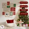 image97 Decor Vintage Christmas Prints Unframed  Rustic Christmas Wall Art Winter Pictures Wall Decor Aesthetic Pine Tree Prints Reindeer Poster Xmas Artwork Santa Photo Holiday Decorations For BedroomChristmas 12Pcs