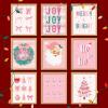 image97 Decor Vintage Christmas Prints Unframed  Moody Christmas Pictures Wall Decor Aesthetic Holiday Poster Winter Art Reindeer Pine Tree Photo Santa Artwork Retro Xmas Painting For Home BedroomPink Christmas