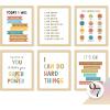 image97 DECOR FRAMED Kids Affirmation Wall Decor  Positive Affirmations for Kids Decor Affirmation Art Prints Nursery Pictures Colorful Inspirational Quotes Posters for Classroom Playroom Decor BEIGE FRAMEKid Affirmation