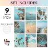 image97 Decor FRAMED Coastal Wall Art Decor  Coastal Posters Beach Pictures Wall Art Prints Beach Wall Decor Ocean Wall Art Beachy Photos Tropical Summer Artwork for Home Decorations BEIGE FRAMECoastal