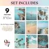 image97 Decor FRAMED Coastal Wall Art Decor  Coastal Posters Beach Pictures Wall Art Prints Beach Wall Decor Ocean Wall Art Beachy Photos Tropical Summer Artwork for Home Decorations BEIGE FRAMECoastal