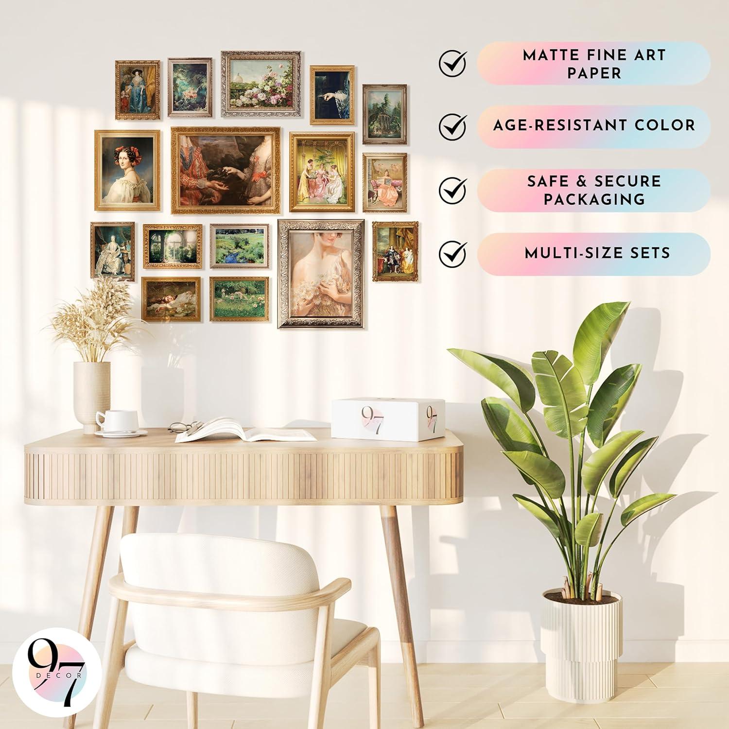 image97 Decor FRAMED Vintage Victorian Decor for Home  Coquette Vintage Art Prints Light Victorian Wall Art Classic Maximalist Wall Decorations Old Paintings Woman Portrait Pictures for Bedroom BLACK FRAMEBaroque Victorian Gx11x14