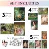 image97 Decor FRAMED Vintage Victorian Decor for Home  Coquette Vintage Art Prints Light Victorian Wall Art Classic Maximalist Wall Decorations Old Paintings Woman Portrait Pictures for Bedroom BLACK FRAMEBaroque Victorian Gx8x10