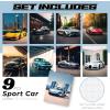 image97 Decor FRAMED Classic Car Posters for Bedroom  Muscle Car Posters For Boys Room Vintage Muscle Car Decor Race Cars Pictures Wall Decorations Antique Old Muscles Cars Wall Art Prints for Mens BLACK FRAMECAR 1
