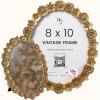image97 Decor Gold Vintage Picture Frames 8x10  Vintage Gold Frames 8x10 For Tabletop And Wall Hanging Decorative Ornate 8 By 10 Frame Antique Wall DecorSculpted Flower Oval