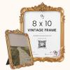 image97 Decor Gold Vintage Picture Frames 8x10  Vintage Gold Frames 8x10 For Tabletop And Wall Hanging Decorative Ornate 8 By 10 Frame Antique Wall DecorFrench Baroque Gold