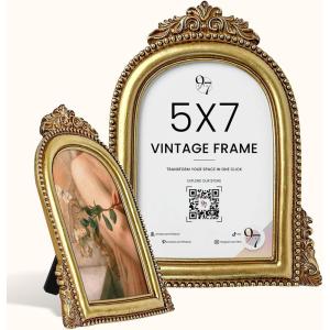 image97 Decor Gold Vintage Picture Frames 8x10  Vintage Gold Frames 8x10 For Tabletop And Wall Hanging Decorative Ornate 8 By 10 Frame Antique Wall DecorAntique Gold Arch