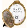 image:image97 Decor Black Vintage Picture Frames 3x3  Mini Round Gothic Picture Frame 3x3 Small Ornate Frame For Table Top And Wall Hanging Handcrafted Resin Goth Home Decor Gallery Wall ArtRose Oval