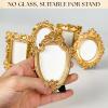 image:image97 Decor Black Vintage Picture Frames 3x3  Mini Round Gothic Picture Frame 3x3 Small Ornate Frame For Table Top And Wall Hanging Handcrafted Resin Goth Home Decor Gallery Wall ArtRose Gold