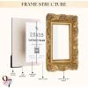 image:image97 Decor Black Vintage Picture Frames 3x3  Mini Round Gothic Picture Frame 3x3 Small Ornate Frame For Table Top And Wall Hanging Handcrafted Resin Goth Home Decor Gallery Wall ArtAntique Gold Floral Rectangle