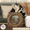 image:image97 Decor Black Vintage Picture Frames 3x3  Mini Round Gothic Picture Frame 3x3 Small Ornate Frame For Table Top And Wall Hanging Handcrafted Resin Goth Home Decor Gallery Wall ArtVictorian Gold Round