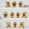 image:image97 Decor Black Vintage Picture Frames 3x3  Mini Round Gothic Picture Frame 3x3 Small Ornate Frame For Table Top And Wall Hanging Handcrafted Resin Goth Home Decor Gallery Wall ArtRose Gold