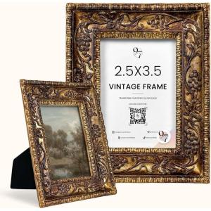image:image97 Decor Black Vintage Picture Frames 3x3  Mini Round Gothic Picture Frame 3x3 Small Ornate Frame For Table Top And Wall Hanging Handcrafted Resin Goth Home Decor Gallery Wall ArtVictorian Rectangle