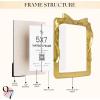 image:image97 Decor Mini 4x4 Round Picture Frame  Circle 4x4 Picture Frame Gold Small Gold Frames 4 Inch For Wall Hanging Antique Home DecorAntique Gold Bowknot