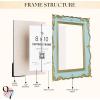 image:image97 Decor Mini 4x4 Round Picture Frame  Circle 4x4 Picture Frame Gold Small Gold Frames 4 Inch For Wall Hanging Antique Home DecorCinderella Blue Gold