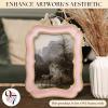 image:image97 Decor Mini 4x4 Round Picture Frame  Circle 4x4 Picture Frame Gold Small Gold Frames 4 Inch For Wall Hanging Antique Home DecorCoquette Soft Pink