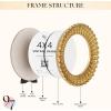 image:image97 Decor Mini 4x4 Round Picture Frame  Circle 4x4 Picture Frame Gold Small Gold Frames 4 Inch For Wall Hanging Antique Home DecorGolden Round