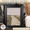 image:image97 Decor Mini 4x4 Round Picture Frame  Circle 4x4 Picture Frame Gold Small Gold Frames 4 Inch For Wall Hanging Antique Home DecorGothic Black Ornate