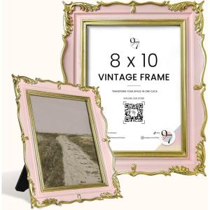 image:image97 Decor Mini 4x4 Round Picture Frame  Circle 4x4 Picture Frame Gold Small Gold Frames 4 Inch For Wall Hanging Antique Home DecorCoquette Pink Gold