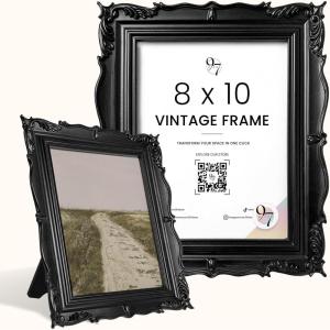 image:image97 Decor Mini 4x4 Round Picture Frame  Circle 4x4 Picture Frame Gold Small Gold Frames 4 Inch For Wall Hanging Antique Home DecorGothic Black Ornate