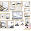 image:image97 Decor FRAMED Coastal Vintage Wall Art  Large Seascape Wall Art Nautical Vintage Wall Decor Retro Sea Landscape Wall Art Prints Antique Sailboat Nautical Art Pictures for Home BedroomBright Coastal Gx11x14