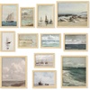 image:image97 Decor FRAMED Coastal Vintage Wall Art  Large Seascape Wall Art Nautical Vintage Wall Decor Retro Sea Landscape Wall Art Prints Antique Sailboat Nautical Art Pictures for Home BedroomVintage Coastal Gx8x10