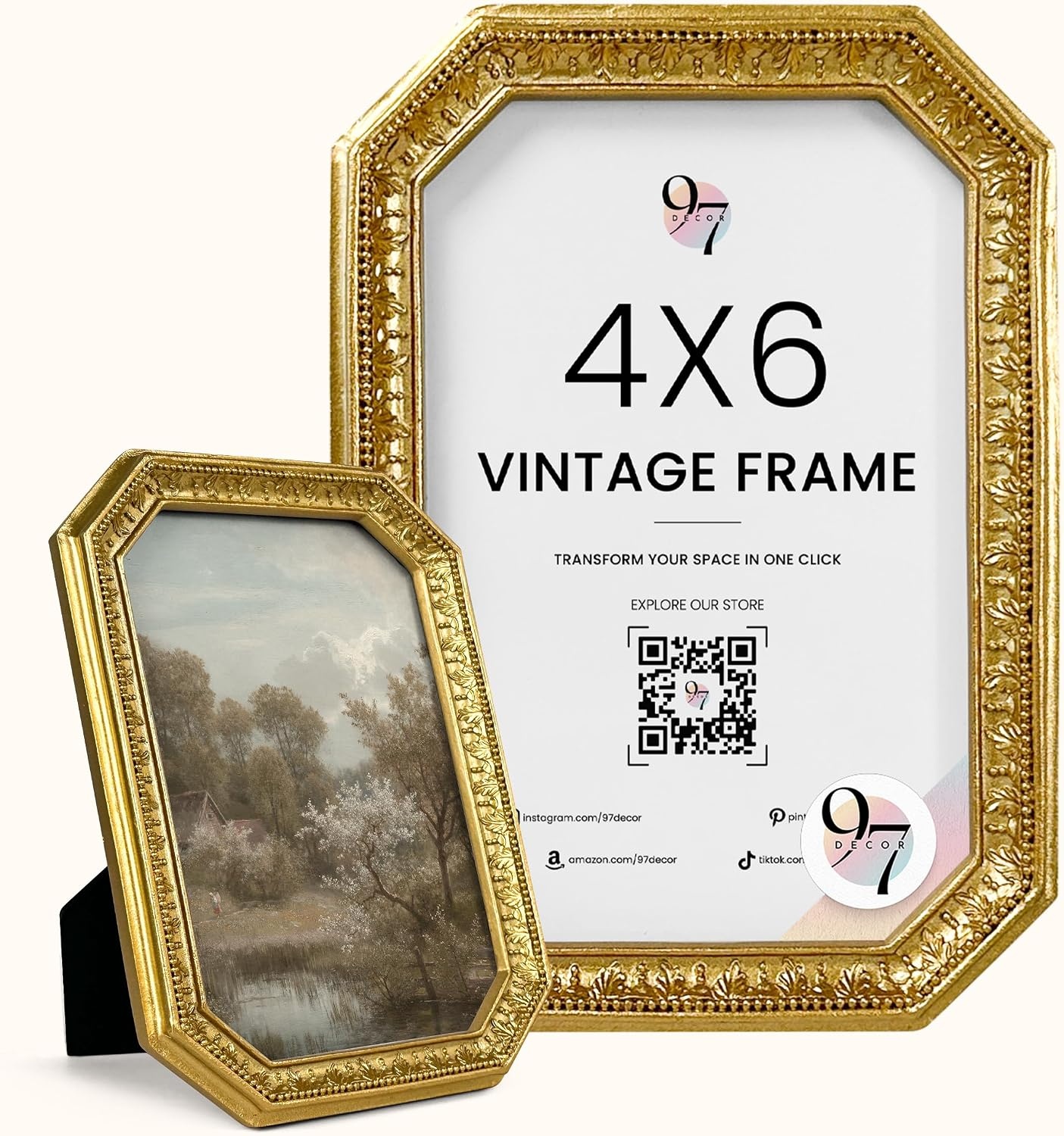 image:image97 Decor Gold Vintage Picture Frames 8x10  Golden Ornate Picture Frames 8 By 10 For Tabletop Display And Wall Hanging Decorative Antique 8x10 Frame Vintage Wall Decor For Home BedroomGold Ornate