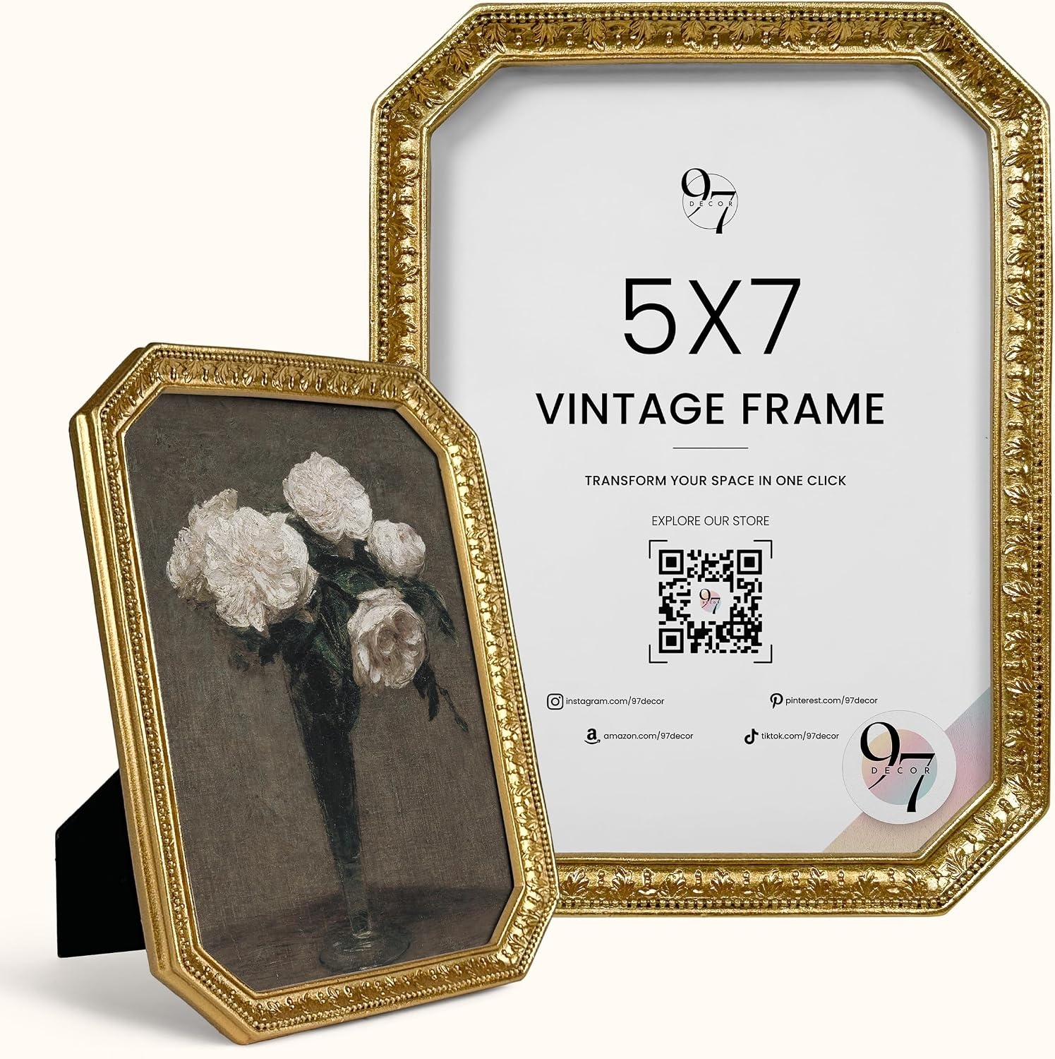 image:image97 Decor Gold Vintage Picture Frames 8x10  Golden Ornate Picture Frames 8 By 10 For Tabletop Display And Wall Hanging Decorative Antique 8x10 Frame Vintage Wall Decor For Home BedroomGold Ornate