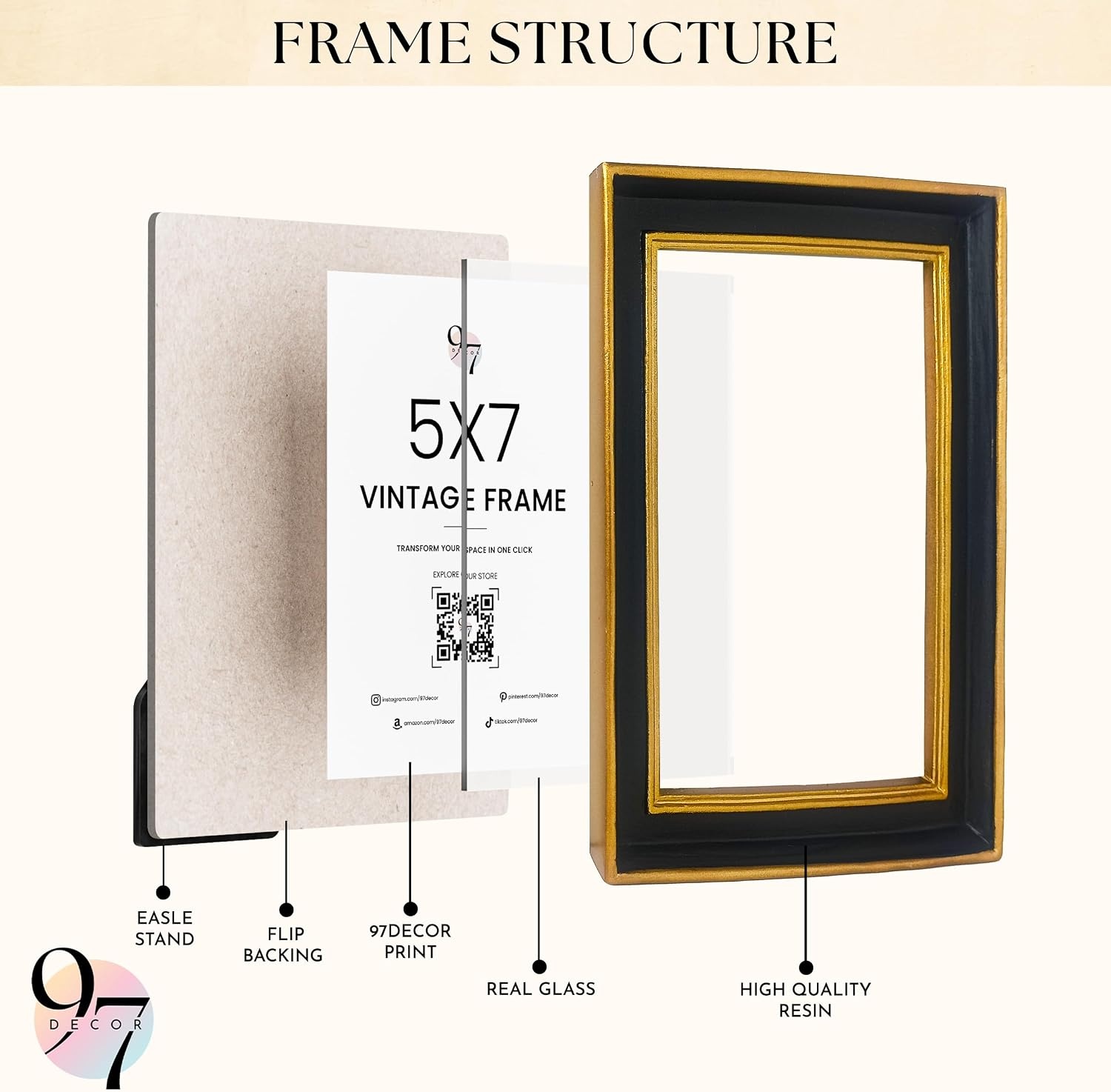 image:image97 Decor Small Round Picture Frames 4x4 Elegant Vintage Frame 4 Inch For Tabletop Wall Hanging Black and Gold Circle Frames 4x4 Gold Frame Antique Wall Decor For HomeBlack Gold Rectangle