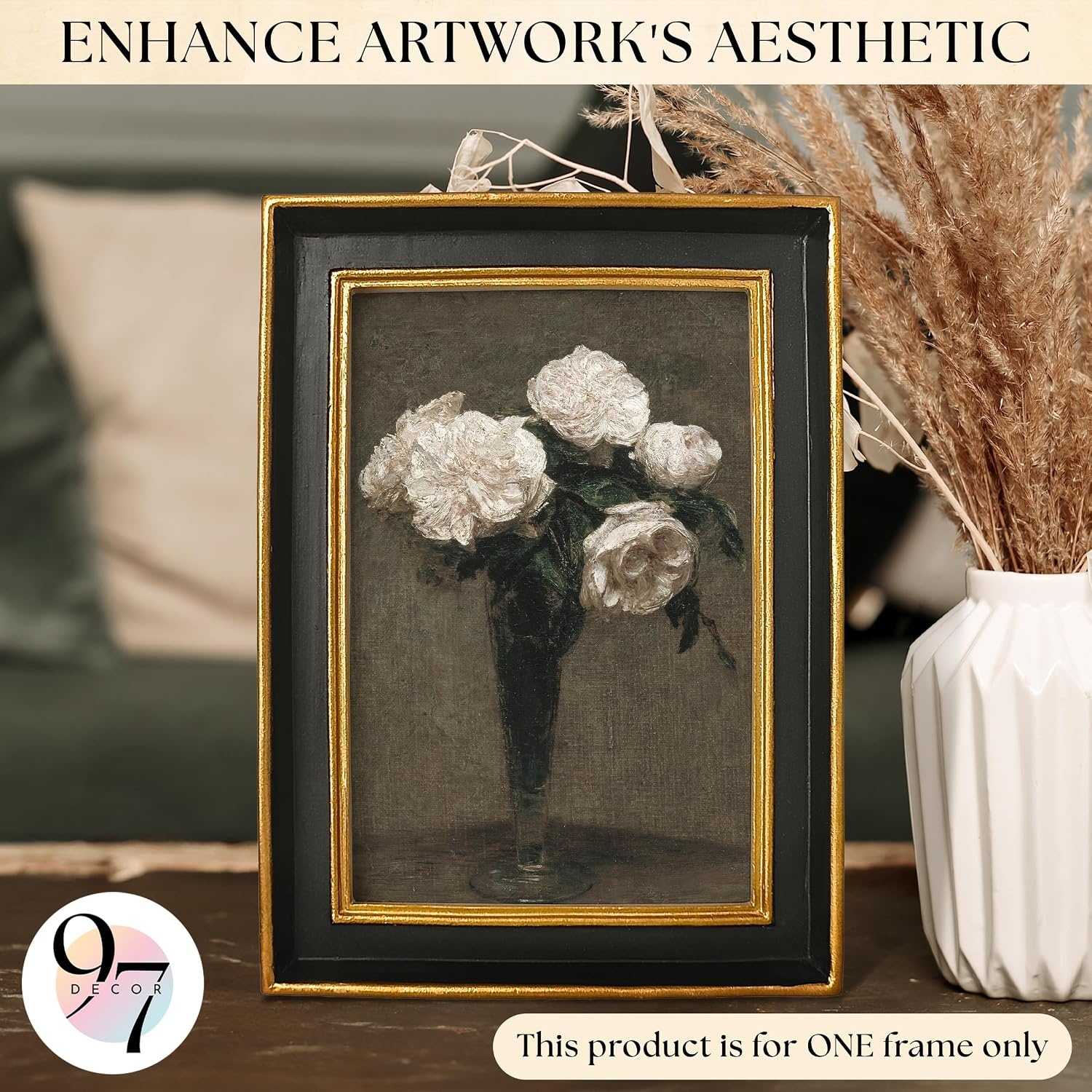 image:image97 Decor Small Round Picture Frames 4x4 Elegant Vintage Frame 4 Inch For Tabletop Wall Hanging Black and Gold Circle Frames 4x4 Gold Frame Antique Wall Decor For HomeBlack Gold Rectangle