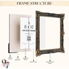 image:image97 Decor Black Vintage Picture Frames 8x10  Handcrafted Resin Antique Frames 8x10 For Tabletop Or Wall Mount Victorian Gothic Wall DecorBlack Gold Baroque