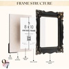 image:image97 Decor Black Vintage Picture Frames 8x10  Handcrafted Resin Antique Frames 8x10 For Tabletop Or Wall Mount Victorian Gothic Wall DecorVictorian Noir Gold