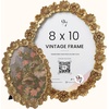 image:image97 Decor Gold Vintage Picture Frames 8x10  Golden Ornate Picture Frames 8 By 10 For Tabletop Display And Wall Hanging Decorative Antique 8x10 Frame Vintage Wall Decor For Home BedroomSculpted Flower Oval