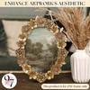 image:image97 Decor Gold Vintage Picture Frames 8x10  Golden Ornate Picture Frames 8 By 10 For Tabletop Display And Wall Hanging Decorative Antique 8x10 Frame Vintage Wall Decor For Home BedroomSculpted Flower Oval