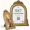 image:image97 Decor Gold Vintage Picture Frames 8x10  Golden Ornate Picture Frames 8 By 10 For Tabletop Display And Wall Hanging Decorative Antique 8x10 Frame Vintage Wall Decor For Home BedroomAntique Gold Arch