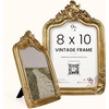 image:image97 Decor Gold Vintage Picture Frames 8x10  Golden Ornate Picture Frames 8 By 10 For Tabletop Display And Wall Hanging Decorative Antique 8x10 Frame Vintage Wall Decor For Home BedroomBaroque