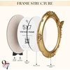 image:image97 Decor Small Round Picture Frames 4x4 Elegant Vintage Frame 4 Inch For Tabletop Wall Hanging Black and Gold Circle Frames 4x4 Gold Frame Antique Wall Decor For HomeGold Butterfly