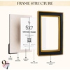 image:image97 Decor Small Round Picture Frames 4x4 Elegant Vintage Frame 4 Inch For Tabletop Wall Hanging Black and Gold Circle Frames 4x4 Gold Frame Antique Wall Decor For HomeBlack Gold Rectangle