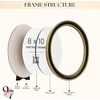 image:image97 Decor Small Round Picture Frames 4x4 Elegant Vintage Frame 4 Inch For Tabletop Wall Hanging Black and Gold Circle Frames 4x4 Gold Frame Antique Wall Decor For HomeBlack Gold Oval