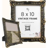 image:image97 Decor Black Vintage Picture Frames 8x10  Handcrafted Resin Antique Frames 8x10 For Tabletop Or Wall Mount Victorian Gothic Wall DecorBlack Gold Baroque