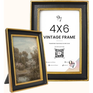 image:image97 Decor Small Round Picture Frames 4x4 Elegant Vintage Frame 4 Inch For Tabletop Wall Hanging Black and Gold Circle Frames 4x4 Gold Frame Antique Wall Decor For HomeBlack Gold Rectangle