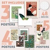 image:image97 Decor Colorful Eclectic Wall Art 12 Framed Prints Black Frame  3 pcs 8x10 4 pcs 5x7 5 pcs 4x6 pop art and dopamine decor gallery wall for dorm living room bedroomEclectic