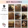 image:image97 Decor Colorful Eclectic Wall Art 12 Framed Prints Black Frame  3 pcs 8x10 4 pcs 5x7 5 pcs 4x6 pop art and dopamine decor gallery wall for dorm living room bedroomRustic Farmhouse