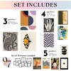 image:image97 Decor Colorful Eclectic Wall Art 12 Framed Prints Black Frame  3 pcs 8x10 4 pcs 5x7 5 pcs 4x6 pop art and dopamine decor gallery wall for dorm living room bedroomEclectic Folk Art