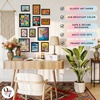image:image97 Decor Colorful Eclectic Wall Art 12 Framed Prints Black Frame  3 pcs 8x10 4 pcs 5x7 5 pcs 4x6 pop art and dopamine decor gallery wall for dorm living room bedroomColorful Eclectic