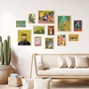 image:image97 Decor Colorful Eclectic Wall Art 12 Framed Prints Black Frame  3 pcs 8x10 4 pcs 5x7 5 pcs 4x6 pop art and dopamine decor gallery wall for dorm living room bedroomEclectic Ordinary