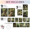 image:image97 Decor Cottagecore Wall Art Botanical Prints 12 Pcs Brown Frame  Vintage botanical and mushroom designs 3 sizes 8x10 5x7 4x6 wood frames bedroom dorm gallery wallFairycore 12x8x10