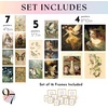 image:image97 Decor Cottagecore Wall Art Botanical Prints 12 Pcs Brown Frame  Vintage botanical and mushroom designs 3 sizes 8x10 5x7 4x6 wood frames bedroom dorm gallery wallFairycore Gx8x10