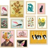 image:image97 Decor Colorful Eclectic Wall Art 12 Framed Prints Black Frame  3 pcs 8x10 4 pcs 5x7 5 pcs 4x6 pop art and dopamine decor gallery wall for dorm living room bedroomEclectic Trendy